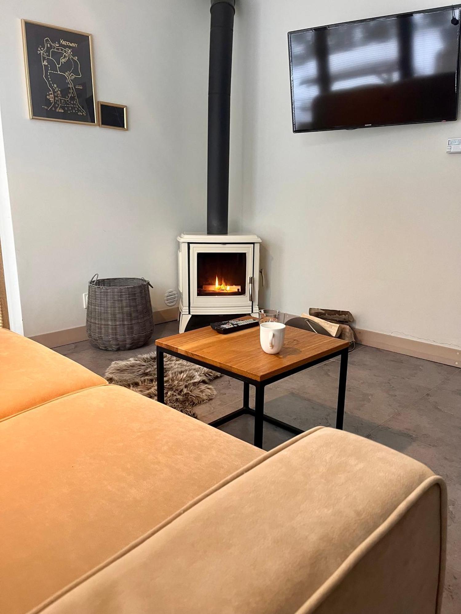 Mazursko - Komfortowe Apartamenty Nad Jeziorem, Sauna, Kominki Na Parterze Kretowiny Kültér fotó